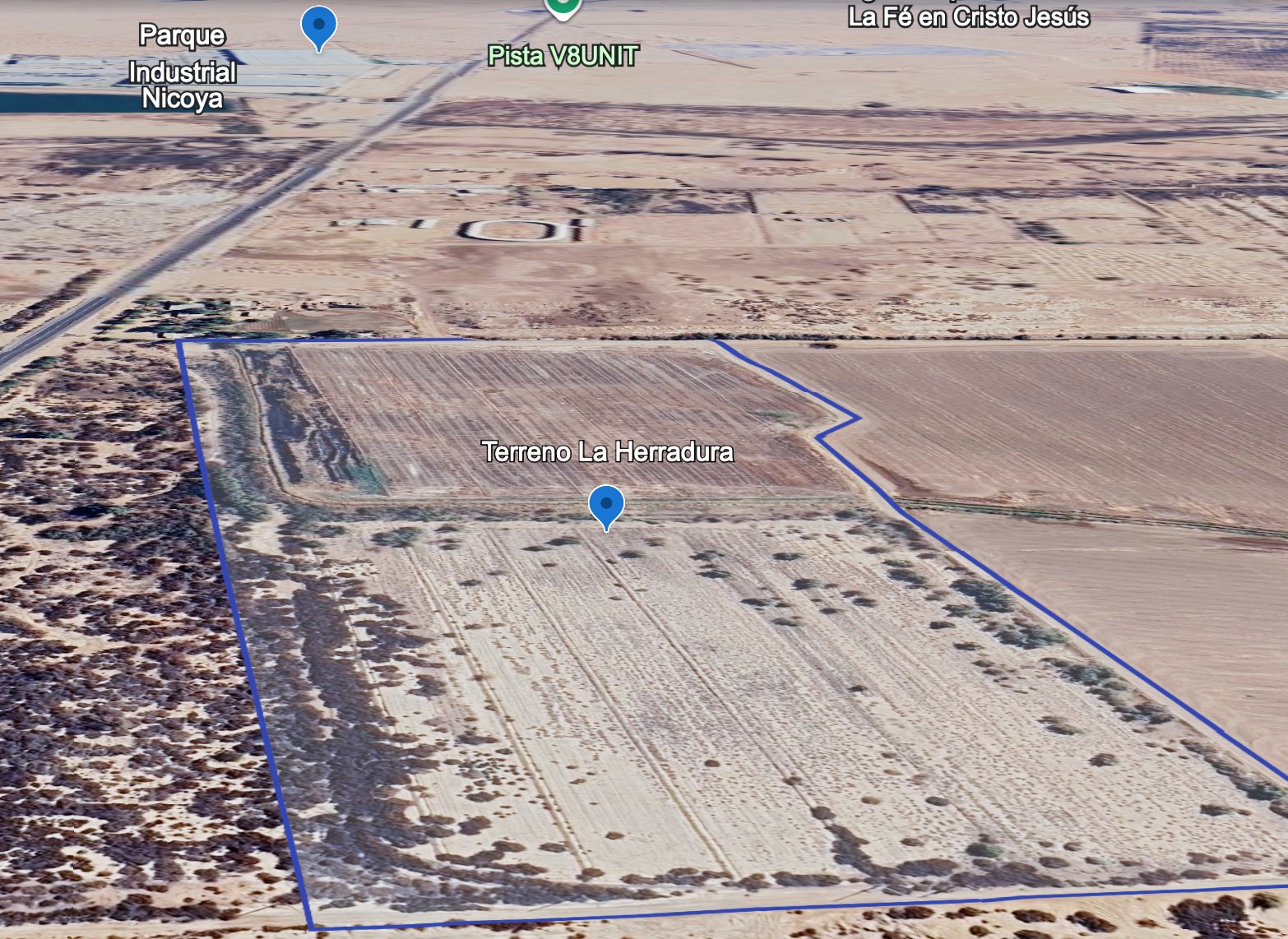 La Herradura, vista 3D con Parque Industrial Nicoya